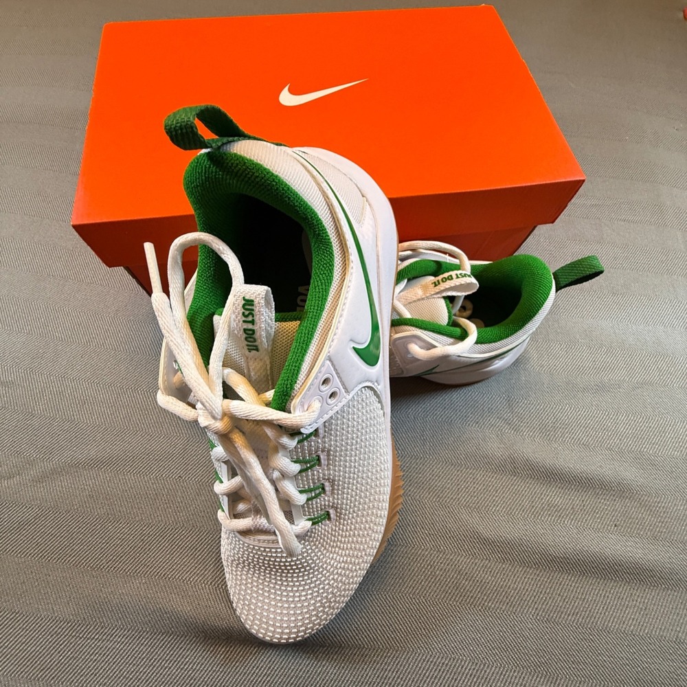 Nike Air Zoom Hyperace 2 SE White Apple Green Volleyball DM8199-102 Men 7.5 C467
